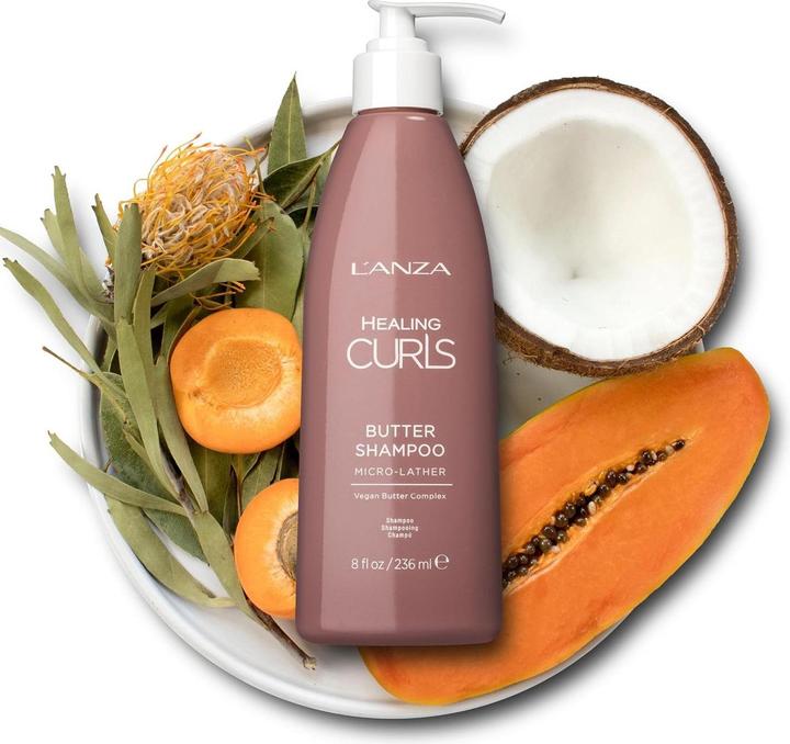 Actual product image L'Anza Healing Curls Butter Shampoo for Curly Hair 33.8 Fl Oz (Liquid shampoo, 1000 ml)