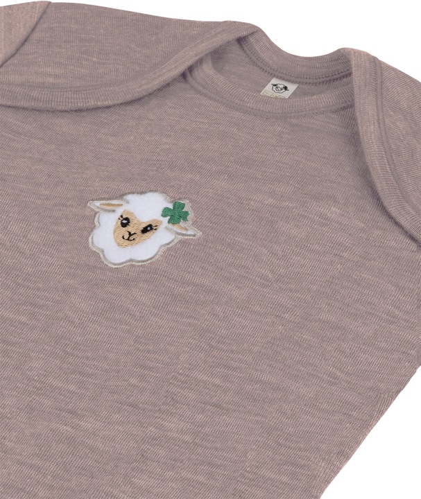 Actual product image Normani Set of 2 baby merino bodysuit short sleeves "Tauranga" - 9297 (68)