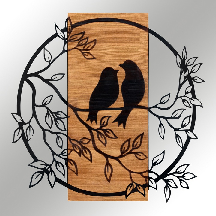Produktbild Wallxpert Wanddekoration Vogel 59.5 cm x 58.5 cm
