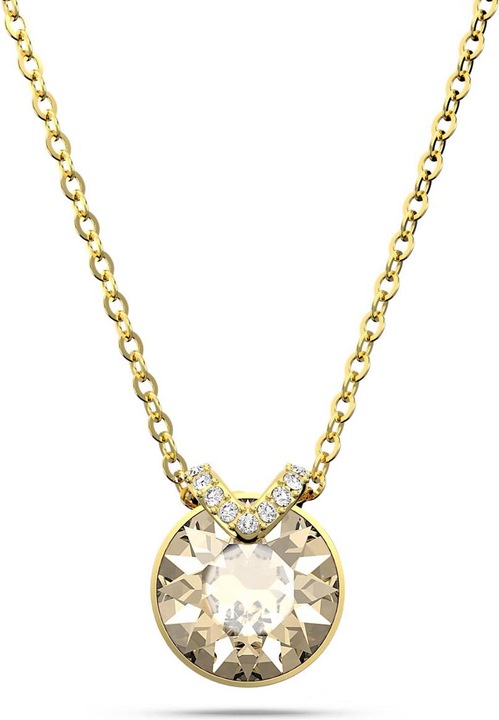 Swarovski Bella V Halskette Rundschliff Gold (Swarovski Metall, 38 cm)