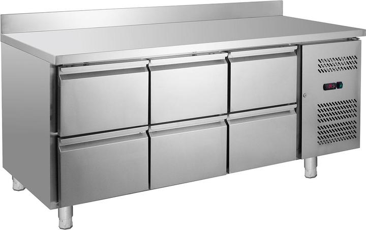 Actual product image Gastro Hero ECO cooling table / with backsplash - / (400 l)