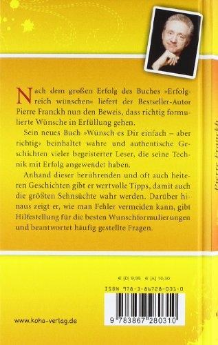 Image du produit Wünsch es dir einfach (Allemand, Pierre Franckh, 2007)