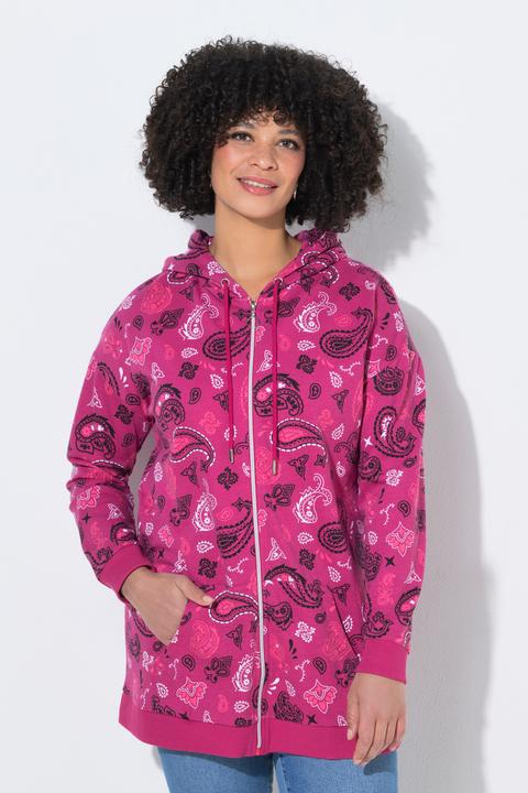 Produktbild Angel of Style Sweatjacke, oversized, Paisley, Kapuze (48)