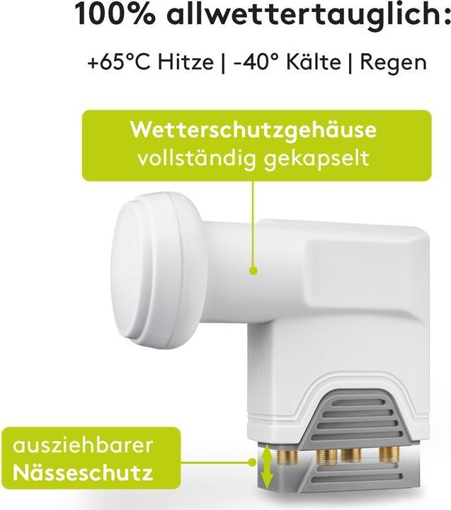 Image du produit Goobay Universal Quattro LNB (Quattro LNB, 40mm)