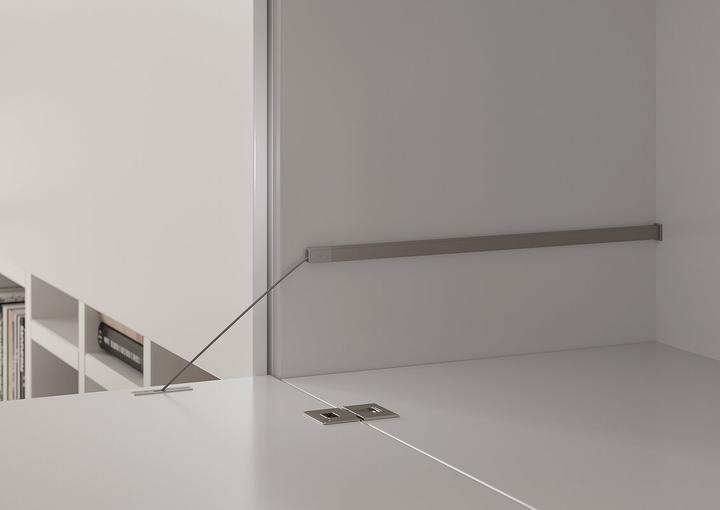 Italiana Ferramenta Aluprofil Kiaro, max 550mm, schwarz