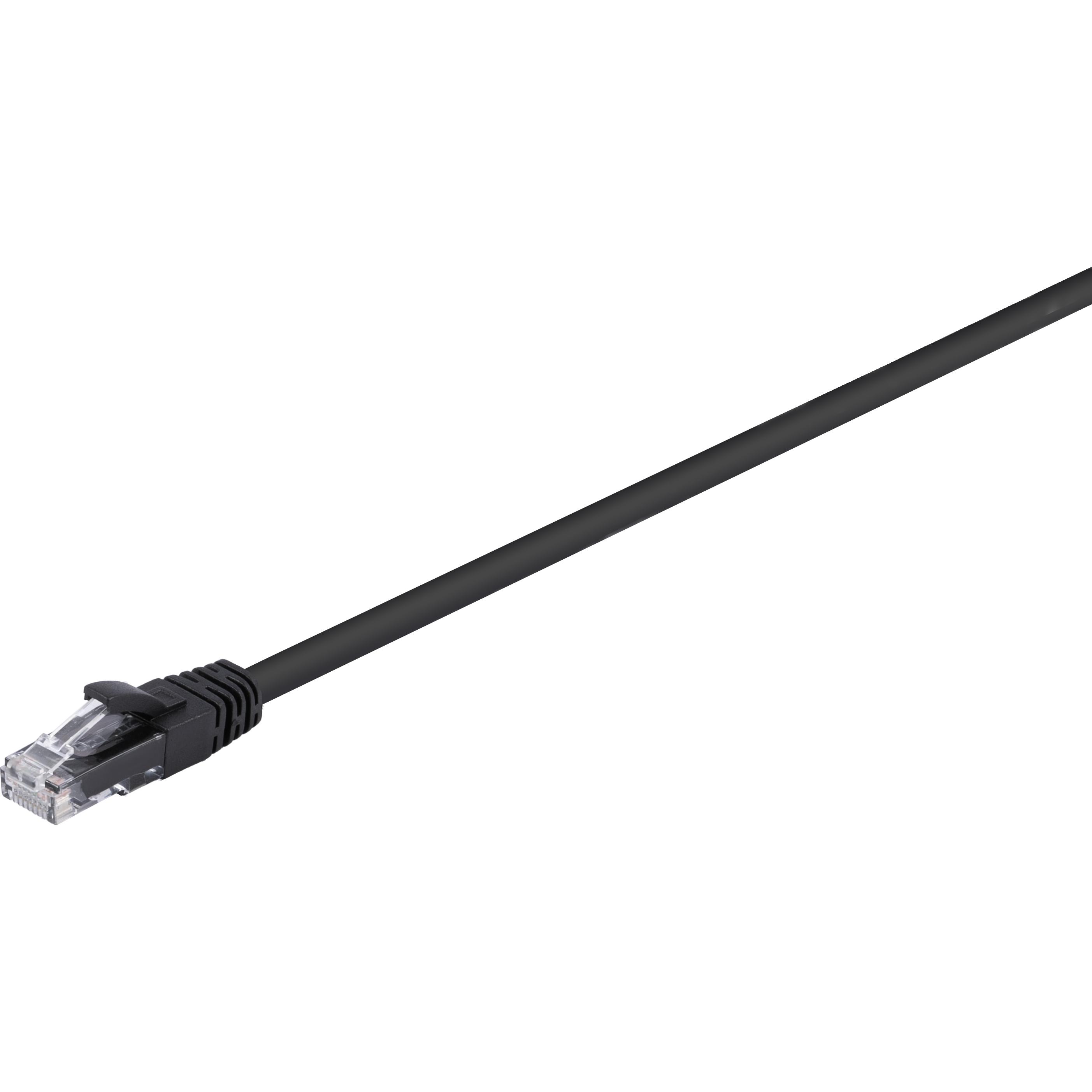 Fuj Tek CAT6A U/UTP Network Cable, 1m, Black (CAT6, 1 m), Netzwerkkabel