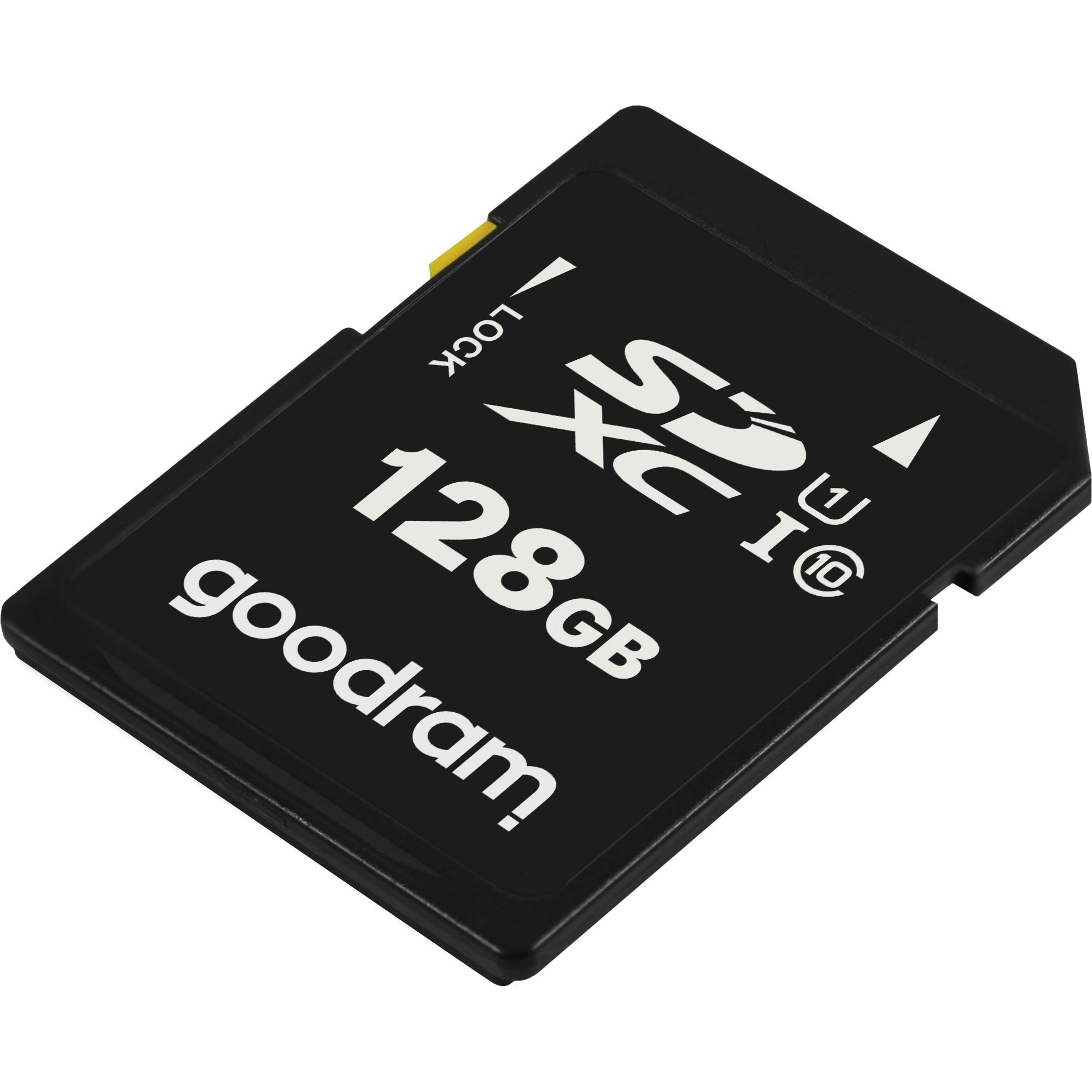 Thumbnail - Goodram S1A0-1280R12 Speicherkarte (128 GB, Klasse 10, Speicherkarte) (128 GB, SD, U1, UHS-I), Speicherkarte, Schwarz