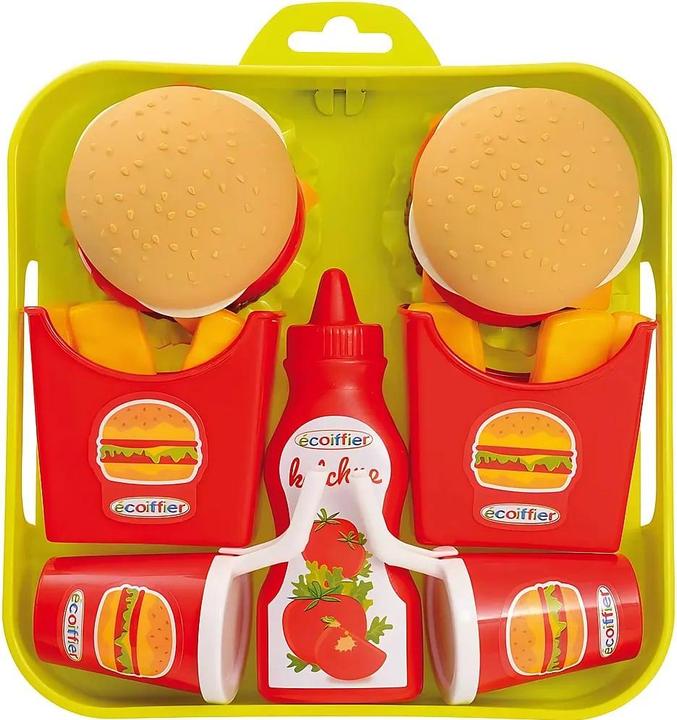 Produktbild Ecoiffier Chef Hamburgerset am Tablett serviert