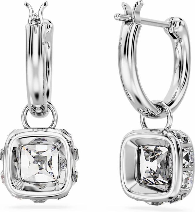 Produktbild Swarovski Stilla Drop Ohrhänger Kissenschliff Weiss (Swarovski Metall)