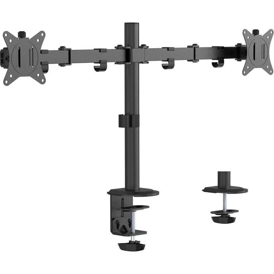 Gembird MA-D2-01 monitorsteun / standaard (32") Zwart Bureau (Tabel, 32", 9 kg), Monitorsteun, Zwart