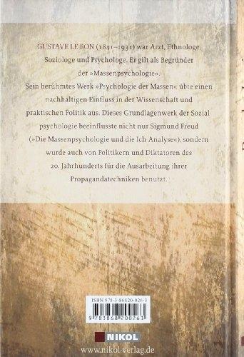 Actual product image der Massen (German, Gustave Le Bon, Rudolf Eisler, 2009)