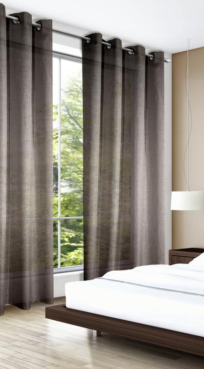 Actual product image Sehlbach Fertiggardine mit Ösen Struktur Uni (245 x 140 cm)