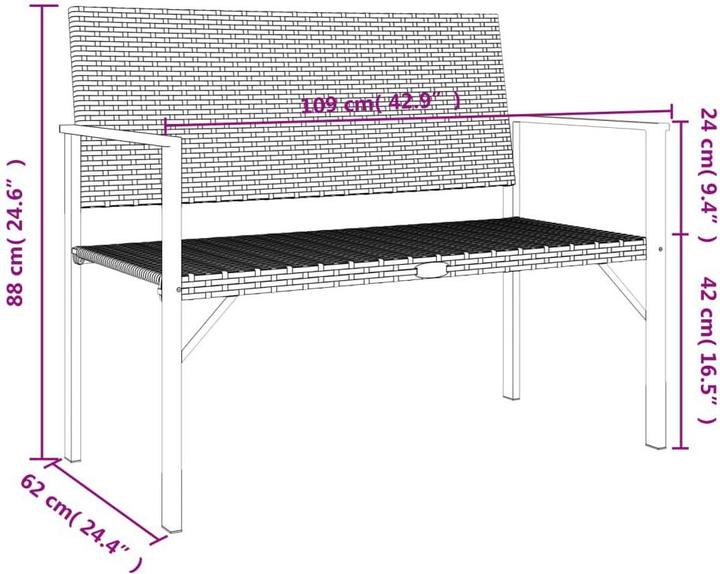 Produktbild vidaXL Gartenbank