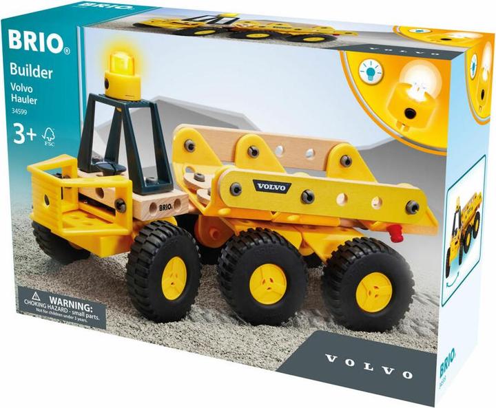 Actual product image Brio Builder Volvo Dump Truck 3J