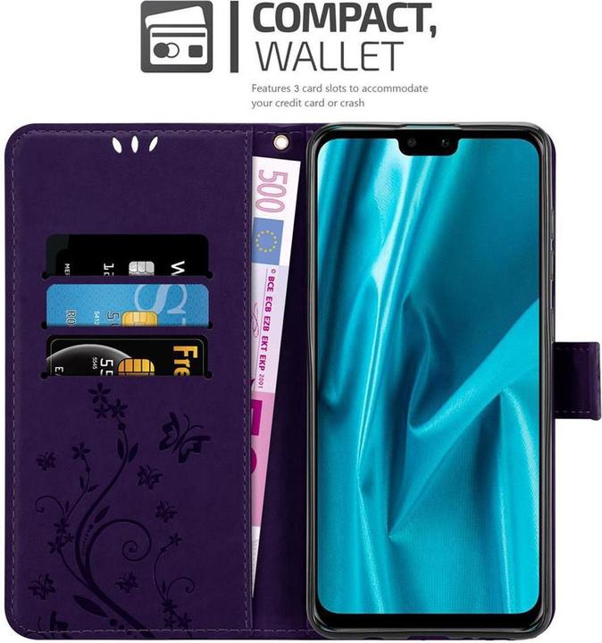 Image du produit Cadorabo Couverture du livre de fleurs (Huawei Y9 (2019))
