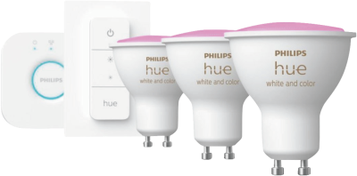 Actual product image Philips Hue White & Color Ambiance starter kit (GU10, 5.70 W, 350 lm, 3 x, G)