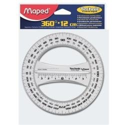 Productafbeelding Maped Meetkundige gradenboog 360 graden, 120 mm, gemaakt van kunststof (120 mm)