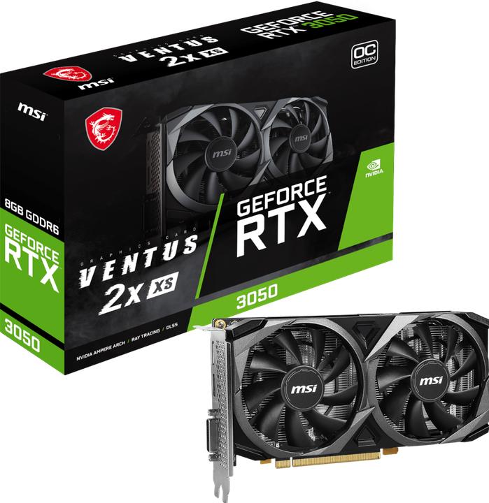 Actual product image MSI GRAPHICS CARD RTX 3050 VENTUS 2X XS 8GB OC (8 GB)