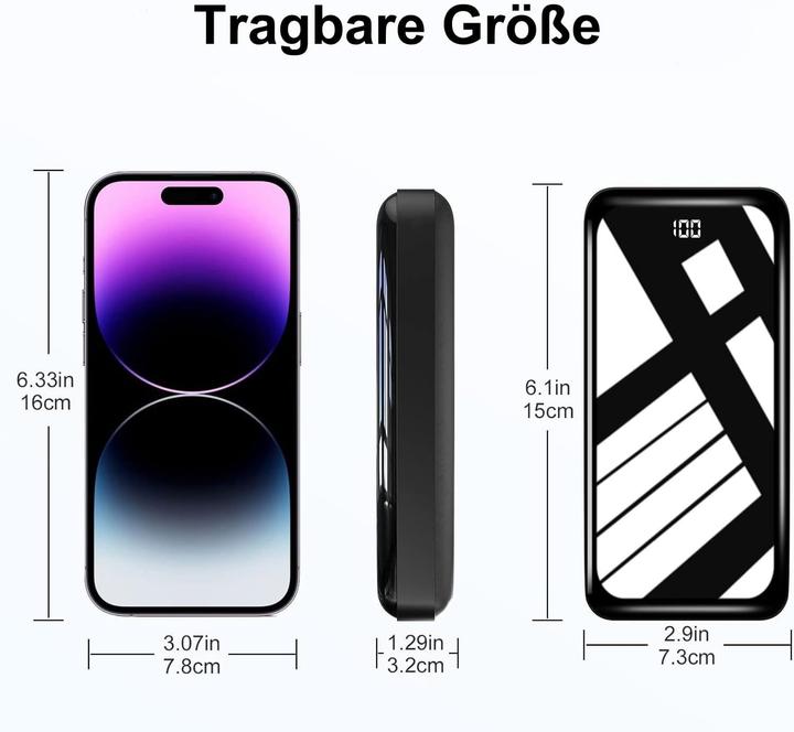 Immagine prodotto Bextoo Powerbank mit LED-Anzeige (27000 mAh, 22.50 W)