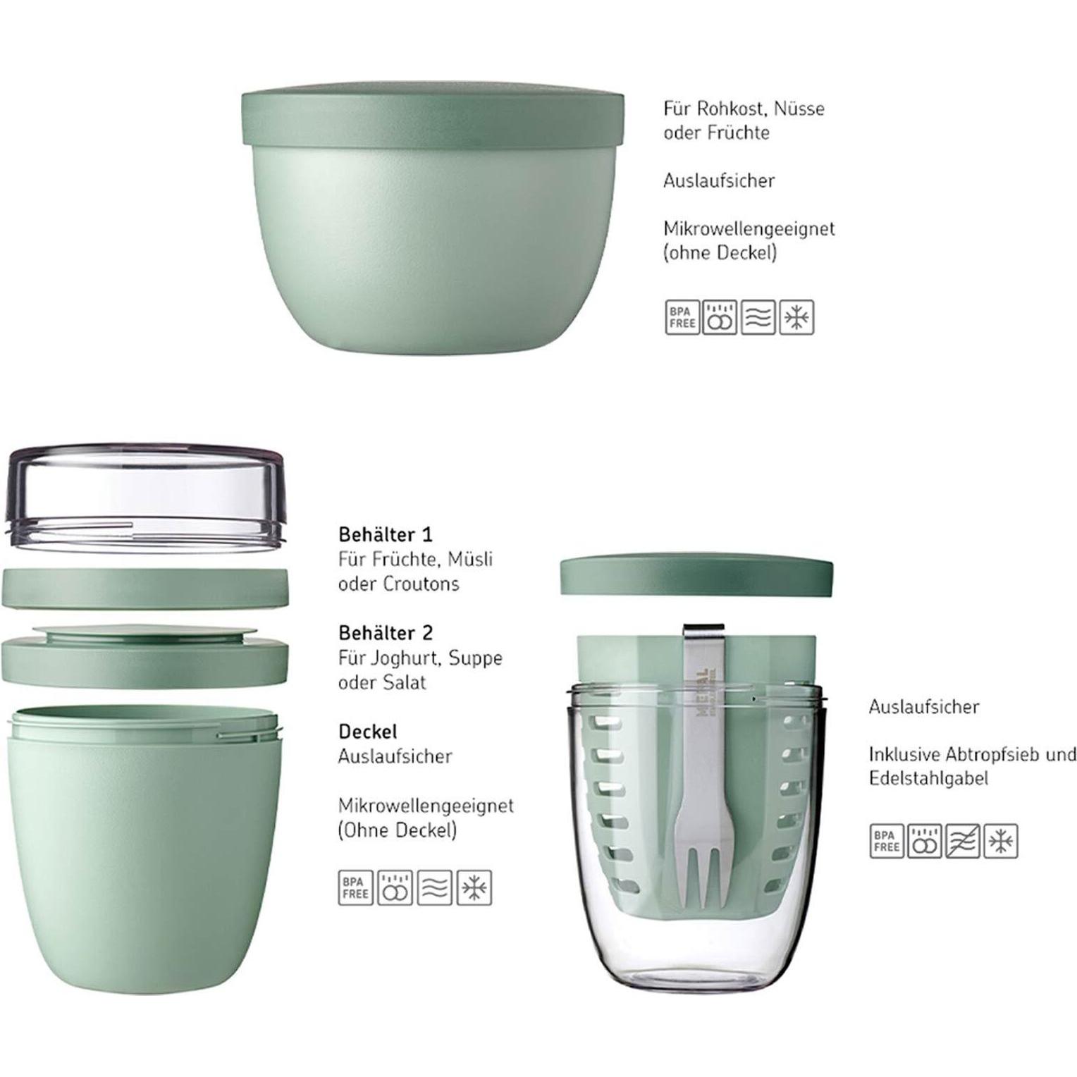 Thumbnail - Mepal Lunchpot, Fruitpot und Snackpot Ellipse, Lunchbox, Rosa