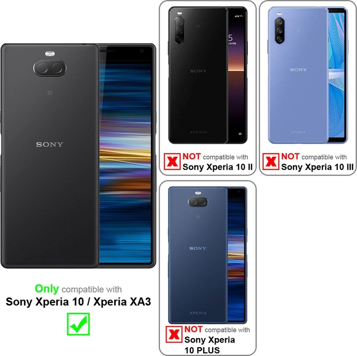 Actual product image Cadorabo Flower Book Cover (Sony Xperia 10, Sony Xperia XA3)