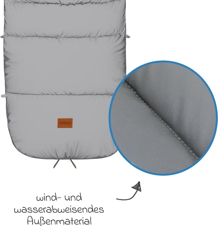 Produktbild Fillikid Fusssäcke für Kinderwagen & Buggys Fleece-Fusssack Kinley Reflect mit reflektierendem