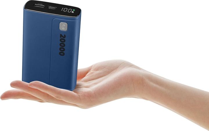 Produktbild Cellularline CELLULAR L& CLL PB DISPLAY 20000 BL (20000 mAh, 20 W, 77 Wh)