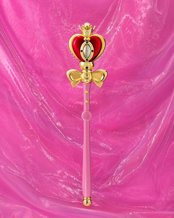 Actual product image Bandai Sailor Moon Réplique Proplica Spiral Heart Moon Rod Brilliant Colour Edition 48 cm