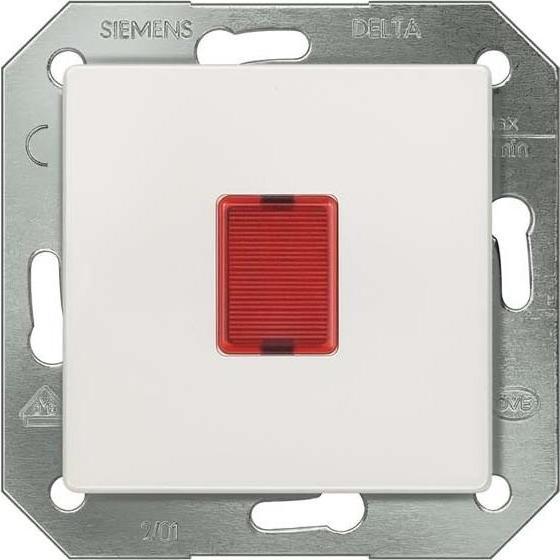 Thumbnail - Siemens, Zubehör Schalterprogramm, Lichtsignal ti-ws Basis+zentr.Abdeckpl 5TD2813