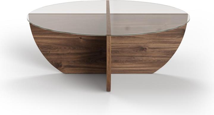 Actual product image Micadoni Glass Coffe Table, "Astrid", 80x80x30Made in Europe (80 x 80 x 30 cm)