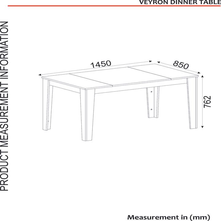 Actual product image Hanah Home Nevaeh (145 x 85 x 76.2 cm)