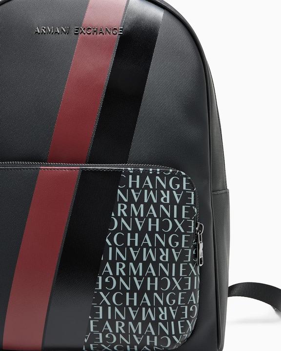 Actual product image Armani Exchange Essential Dylan Logo Print Backpack