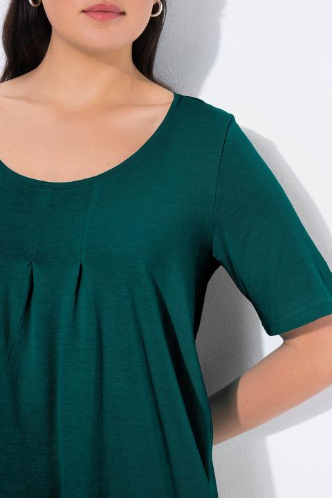 Actual product image Ulla Popken Essential Front Pleat Tee (58, 60)