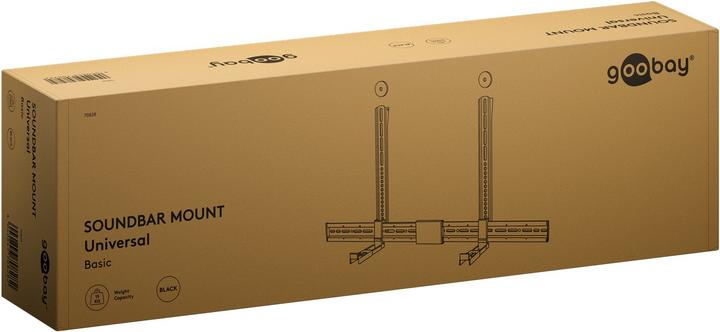 Image du produit Goobay Support de barre de son pour les ensembles TV (1 pièce, Installation murale, Réglable en hauteur)