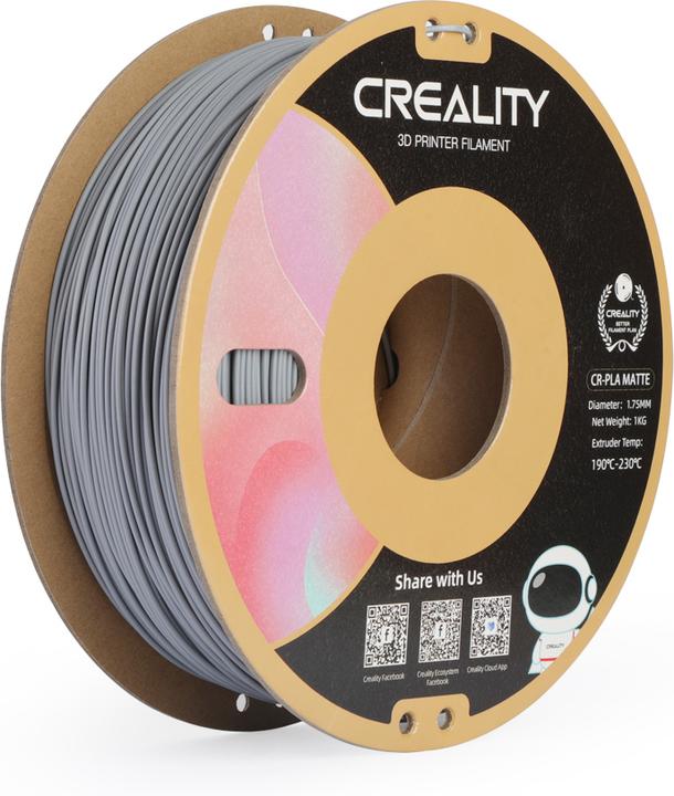 Produktbild Creality Cr-Pla Matte (PLA, 1.75 mm, 1000 g, Grau)