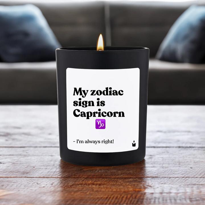 Image du produit Chatty Candles Duftkerze Woody My zodiac sign is Capricorn - I'm always right!
