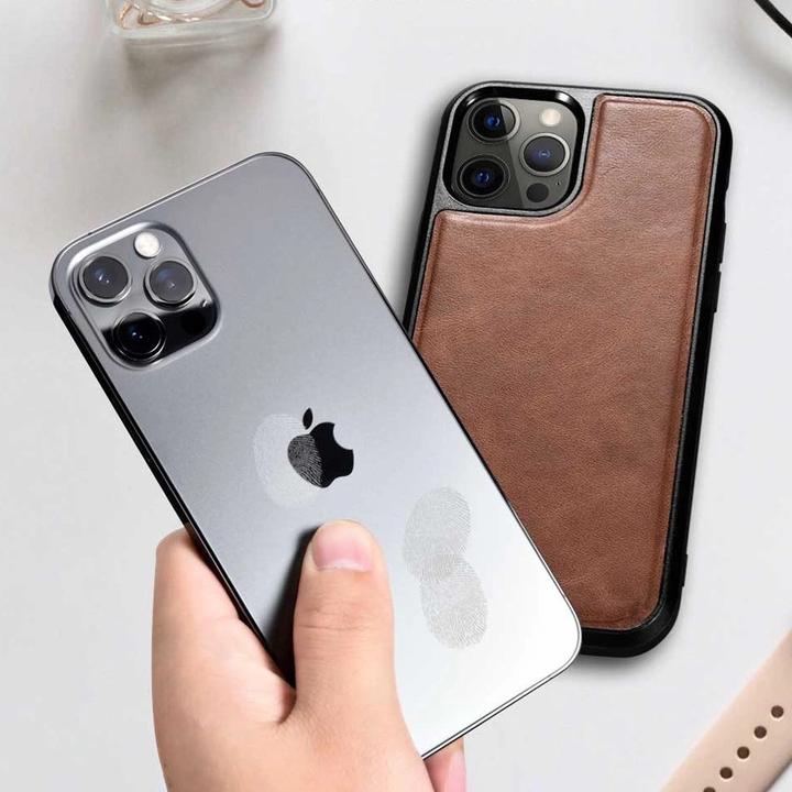 Produktbild iCarer Hülle Standard-Tasche aus echtem Leder (Apple iPhone 12 Pro Max)
