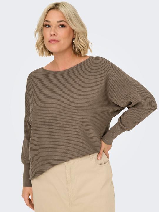 Immagine prodotto Only Maglia con scollo a barchetta Polsini a coste Pullover Maglione in maglia (S)