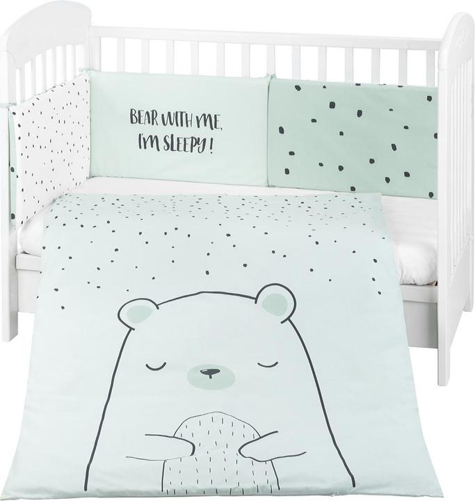 Kikkaboo Bettwäsche Bär 3-tlg 135 x 95