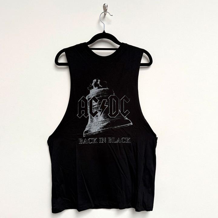 Actual product image AC/DC Back In Black Bell (Black) Vest (XL)