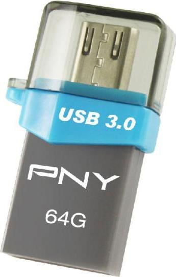 PNY DUO-LINK OTG OU3 64GB USB3.0 (64 GB, USB 3.0, USB-A)