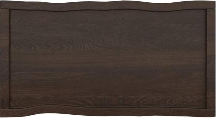 Produktbild VidaXL Tischplatte 100x50x6 cm Massivholz Eiche Behandelt (100 x 50 x 6 cm)