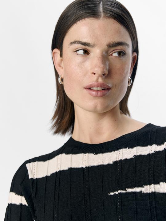 Produktbild Object Gestreiftes Strickkleid (S)