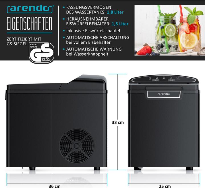 Produktbild Arendo Eiswürfelmaschine