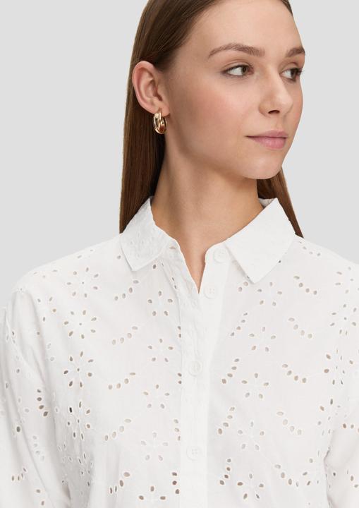 Produktbild s.Oliver Bluse Oversize-Bluse aus Broderie Anglaise (44)