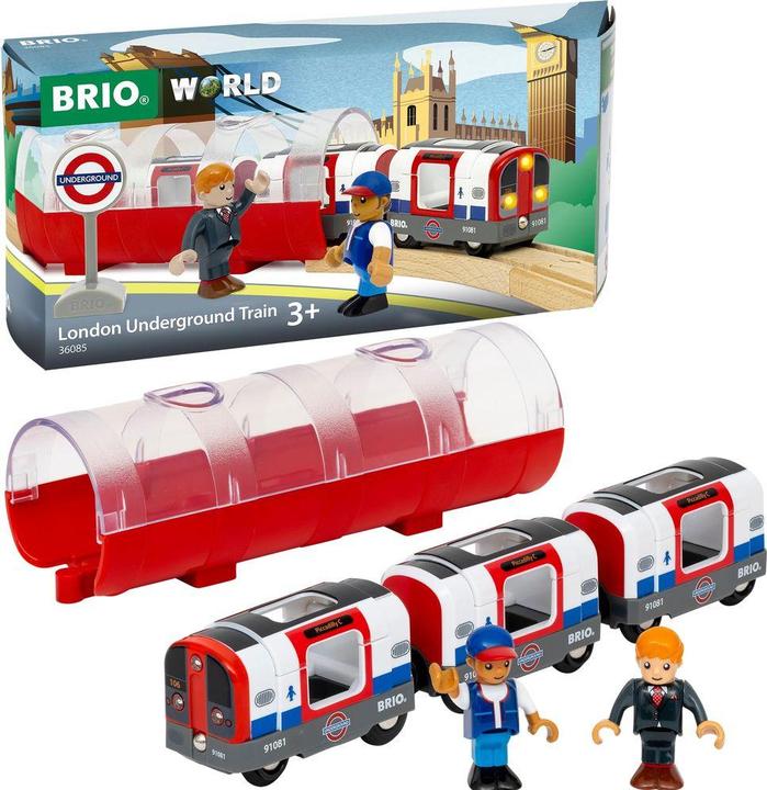 Produktbild Ravensburger BRIO World - Trains of the World Londoner U-Bahn mit Licht und Sound
