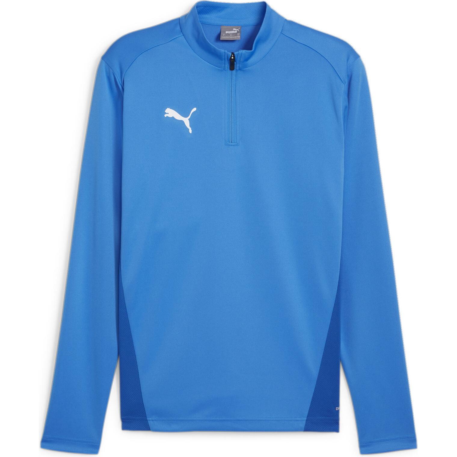 Puma, Herren, Shirt, teamGOAL Training 1/4 Zip Top, Blau, (M)