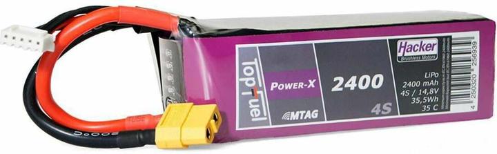 Hacker LiPo Pack TF Power-X 2400mAh 4S MTAG (14.80 V, 2400 mAh)