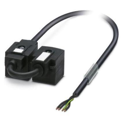 Phoenix Contact Contact Doppelventilstecker mit Anschlussleitung SAC- 1,5/0,1-116/2XA-1L-Z Inhalt: 1 St., Elektronikkabel + Stecker, Schwarz