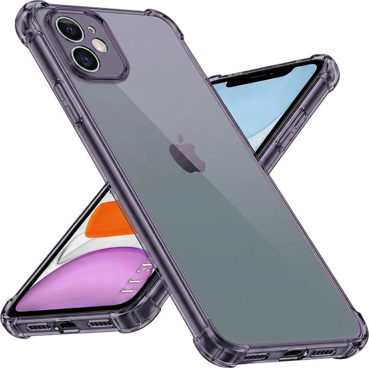 Produktbild Techsuit - Shockproof Clear Silicone - iPhone 11 - Smoke Black (Apple iPhone 11)